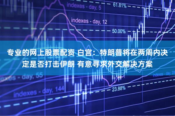 专业的网上股票配资 白宫：特朗普将在两周内决定是否打击伊朗 有意寻求外交解决方案