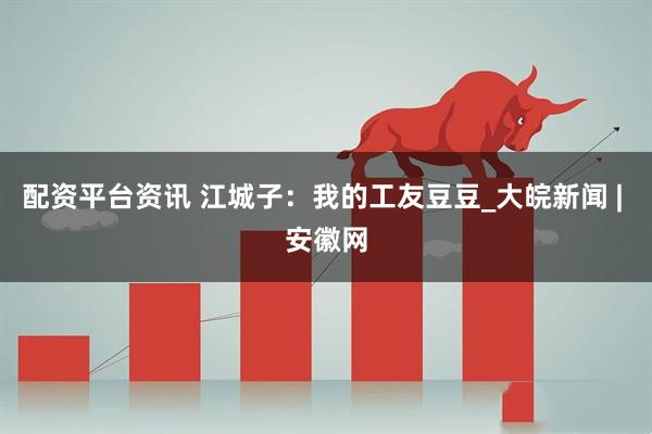 配资平台资讯 江城子：我的工友豆豆_大皖新闻 | 安徽网