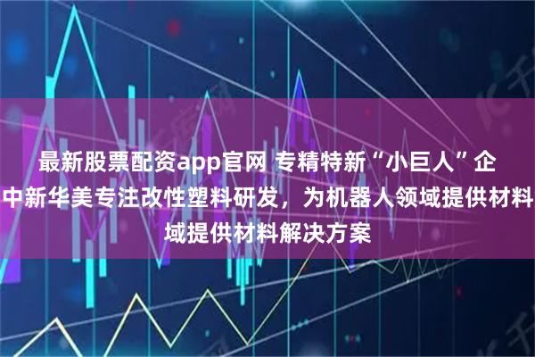 最新股票配资app官网 专精特新“小巨人”企业：青岛中新华美专注改性塑料研发，为机器人领域提供材料解决方案